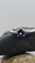 Round tanzanite ring